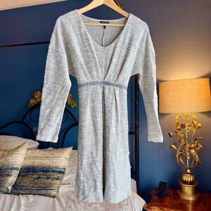 Light Grey Marled Sweatshirt Dress